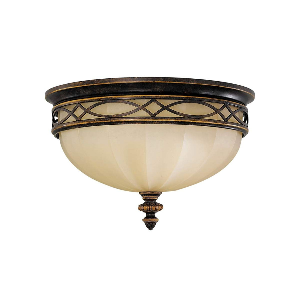 Drawing Room 3 light plafond walnut 35.6cm Feiss Drawing Room 3 light plafond walnut 35.6cm