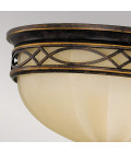 Drawing Room 3 light plafond walnut 35.6cm Feiss Drawing Room 3 light plafond walnut 35.6cm