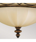 Drawing Room 3 light plafond walnut 35.6cm Feiss Drawing Room 3 light plafond walnut 35.6cm