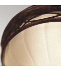 Drawing Room 3 light plafond walnut 35.6cm Feiss Drawing Room 3 light plafond walnut 35.6cm