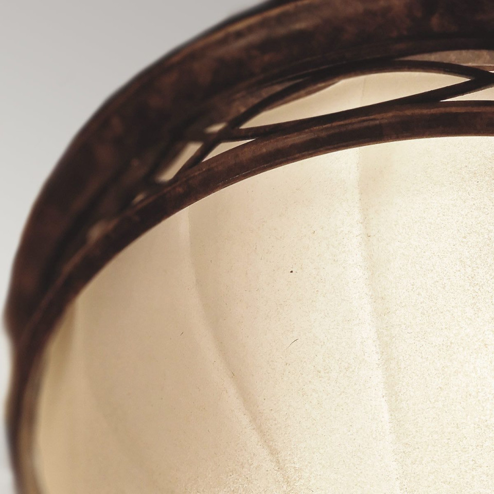 Drawing Room 3 light plafond walnut 35.6cm Feiss Drawing Room 3 light plafond walnut 35.6cm