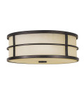 Fusion 3 light plafond grecian bronze 34.3cm Feiss Fusion 3 light plafond grecian bronze 34.3cm