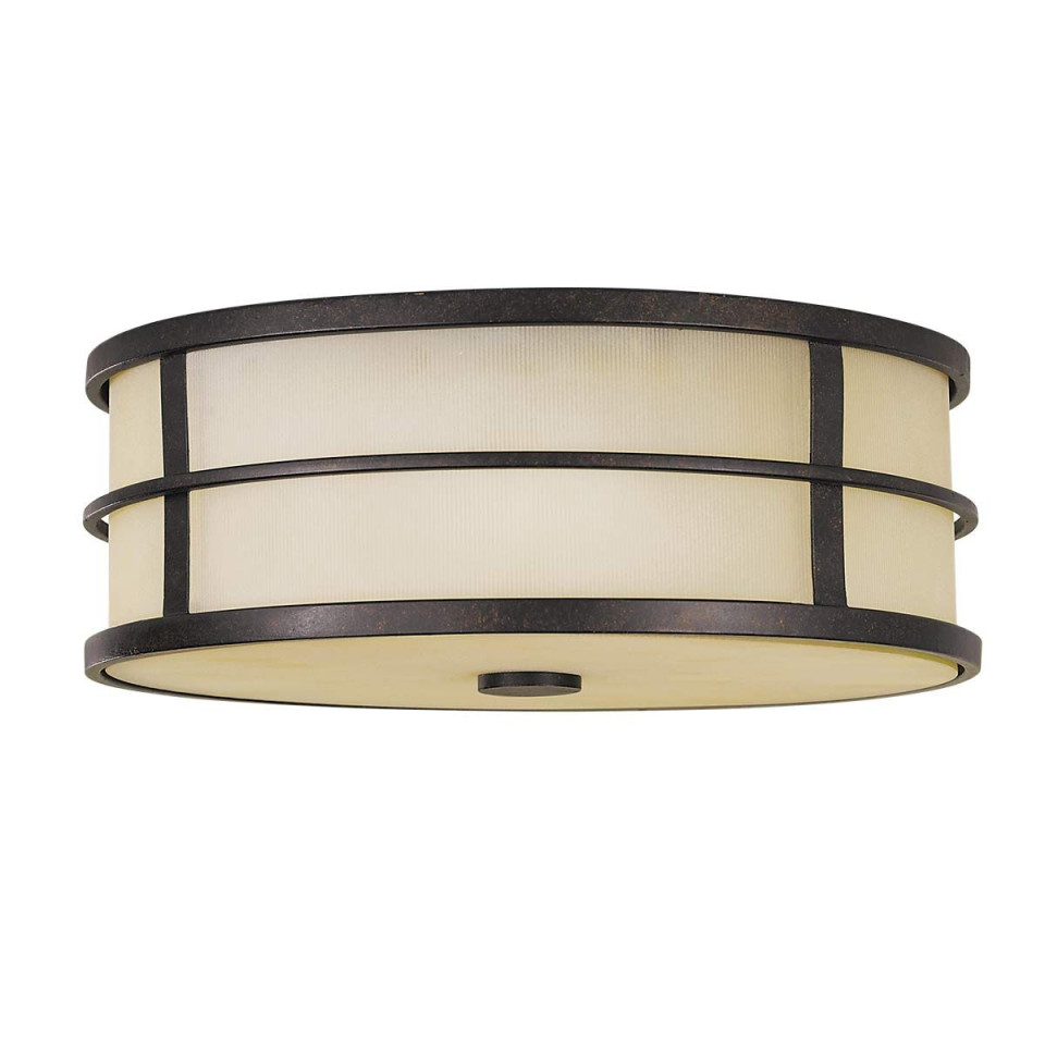 Fusion 3 light plafond grecian bronze 34.3cm Feiss Fusion 3 light plafond grecian bronze 34.3cm