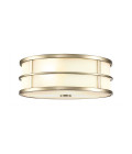 Fusion 3 light plafond painted natural brass 34.3cm Feiss Fusion 3 light plafond painted natural brass 34.3cm