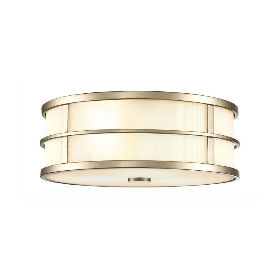 Fusion 3 light plafond painted natural brass 34.3cm Feiss Fusion 3 light plafond painted natural brass 34.3cm