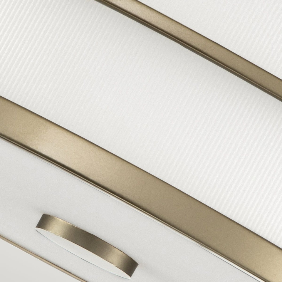 Fusion 3 light plafond painted natural brass 34.3cm Feiss Fusion 3 light plafond painted natural brass 34.3cm