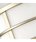 Fusion 3 light plafond painted natural brass 34.3cm Feiss Fusion 3 light plafond painted natural brass 34.3cm