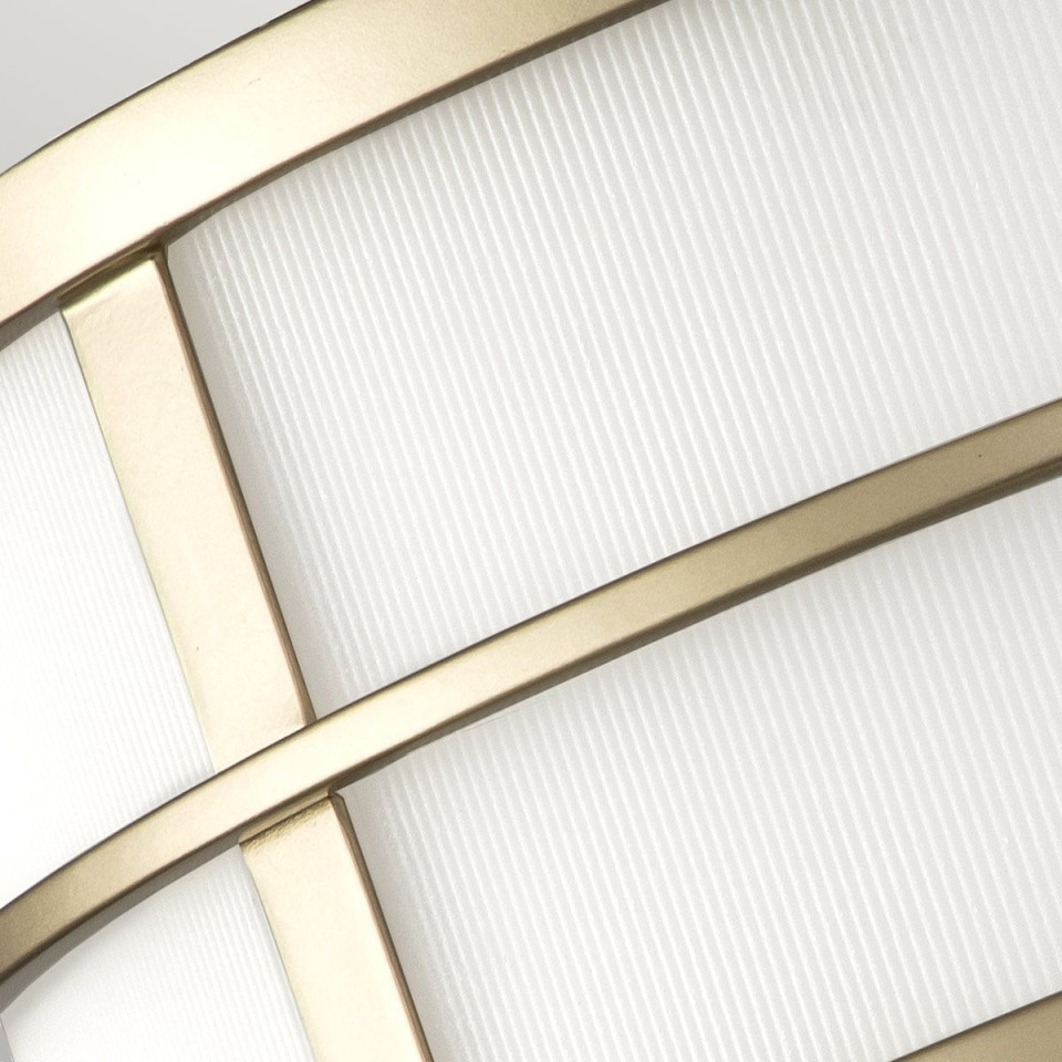 Fusion 3 light plafond painted natural brass 34.3cm Feiss Fusion 3 light plafond painted natural brass 34.3cm