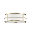 Fusion 3 light plafond painted natural brass 34.3cm Feiss Fusion 3 light plafond painted natural brass 34.3cm