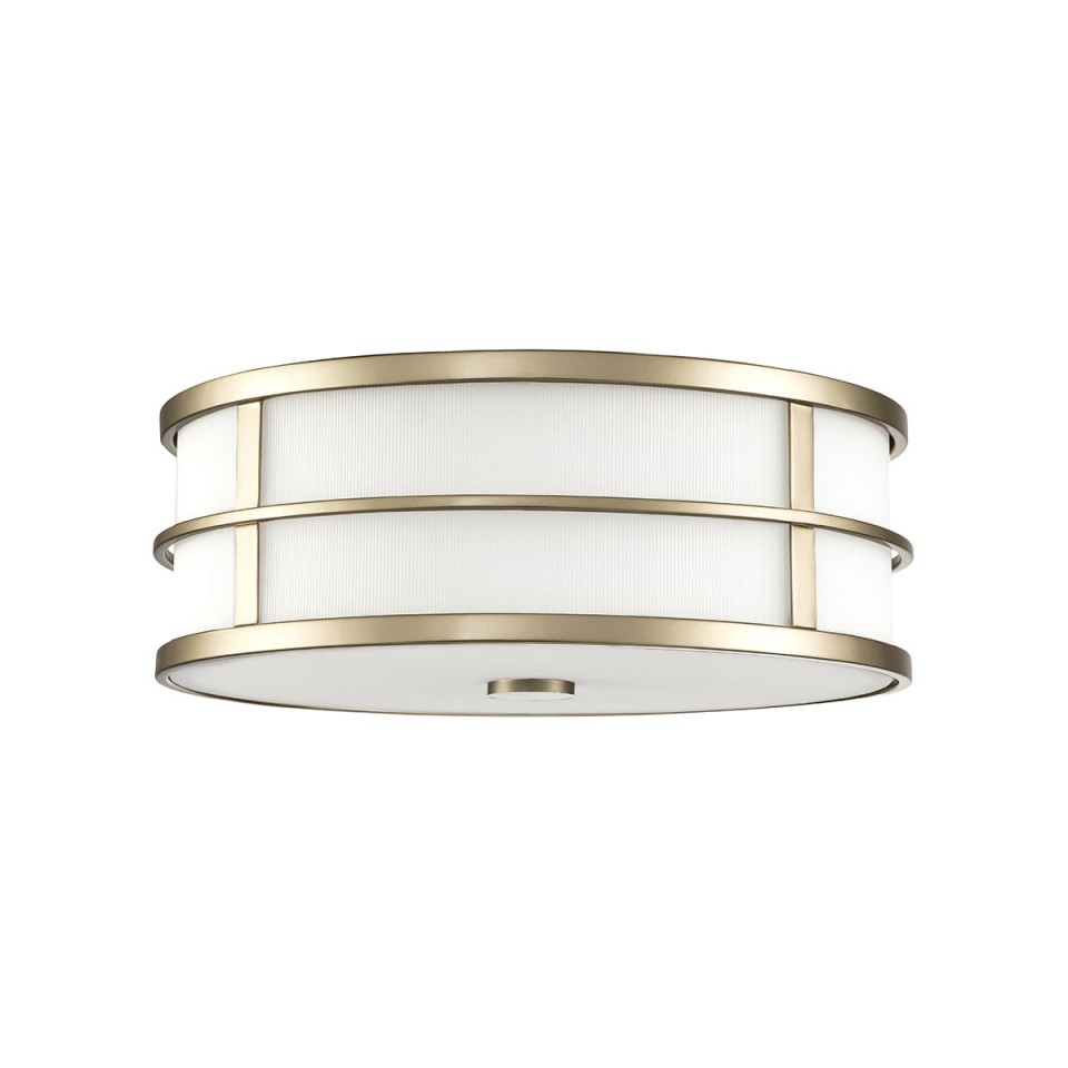 Fusion 3 light plafond painted natural brass 34.3cm Feiss Fusion 3 light plafond painted natural brass 34.3cm
