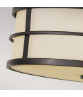 Fusion 3 light plafond grecian bronze 34.3cm Feiss Fusion 3 light plafond grecian bronze 34.3cm
