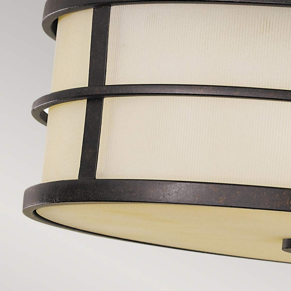 Fusion 3 light plafond grecian bronze 34.3cm Feiss Fusion 3 light plafond grecian bronze 34.3cm