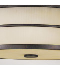 Fusion 3 light plafond grecian bronze 34.3cm Feiss Fusion 3 light plafond grecian bronze 34.3cm
