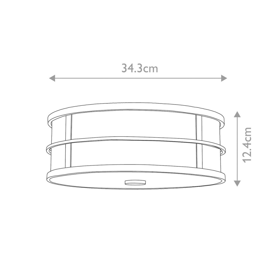 Fusion 3 light plafond grecian bronze 34.3cm Feiss Fusion 3 light plafond grecian bronze 34.3cm