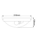 Gravity 2 light plafond polished chrome 31.8cm Hinkley Lighting Gravity 2 light plafond polished chrome 31.8cm