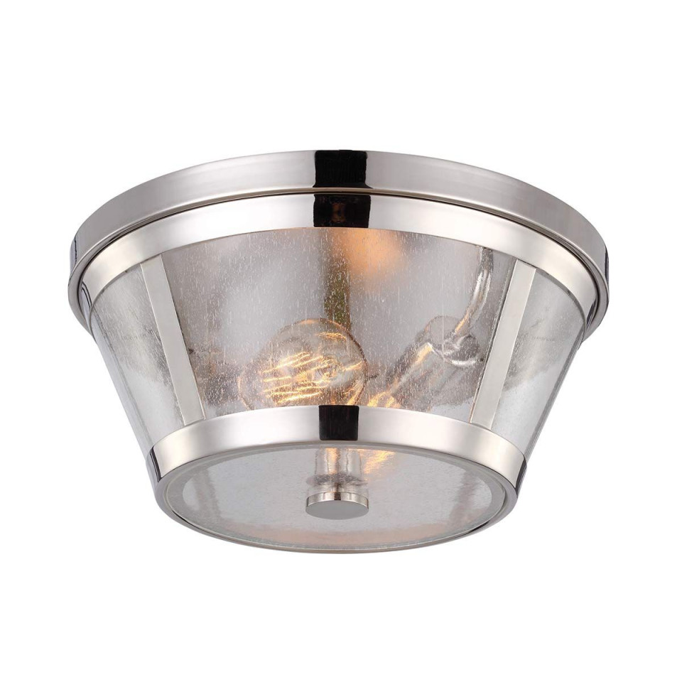 Harrow 2 light plafond polished nickel 34.9cm
