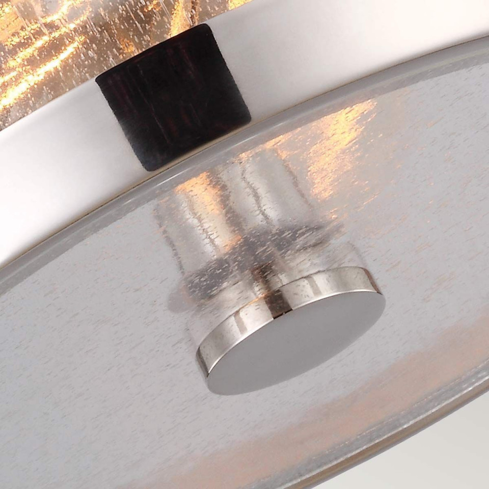 Harrow 2 light plafond polished nickel 34.9cm
