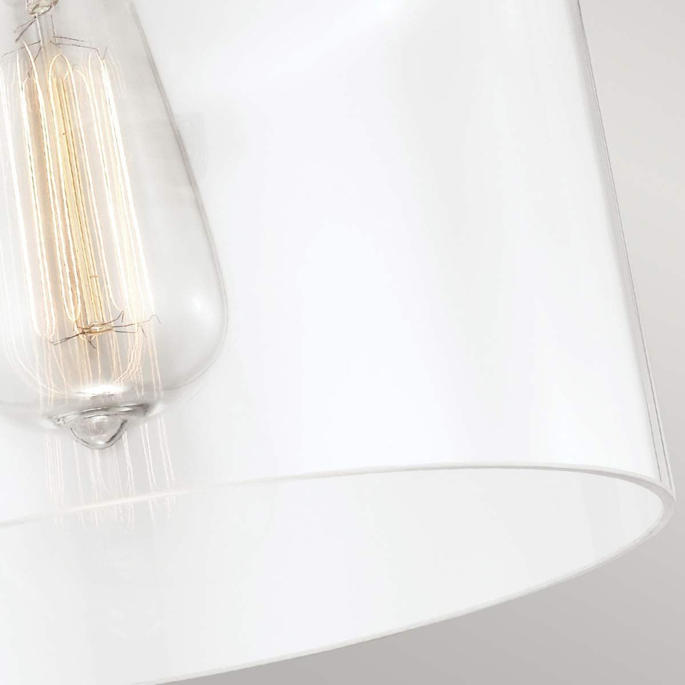 Hounslow 1 light plafond polished nickel 22.9cm Feiss Hounslow 1 light plafond polished nickel 22.9cm