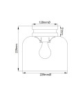 Hounslow 1 light plafond polished nickel 22.9cm Feiss Hounslow 1 light plafond polished nickel 22.9cm