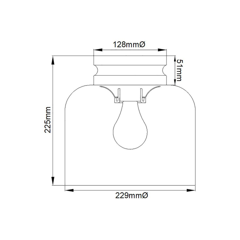 Hounslow 1 light plafond polished nickel 22.9cm Feiss Hounslow 1 light plafond polished nickel 22.9cm