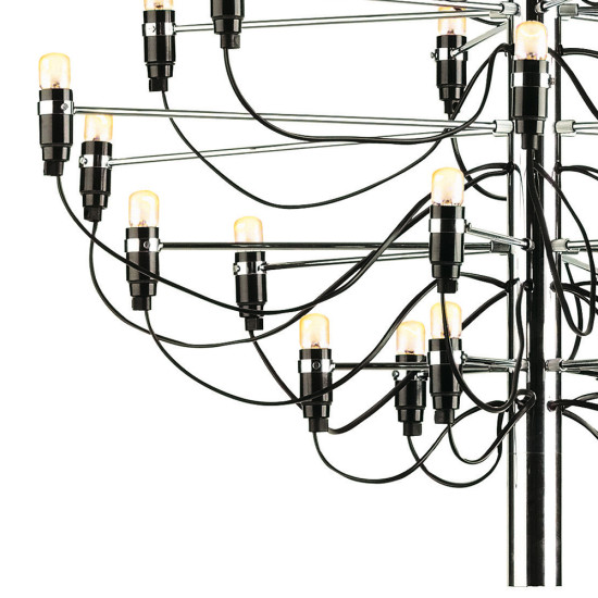 Gino Sarfatti Flos Taklampa 88cm Krom Gino Sarfatti Flos Taklampa 88cm Krom