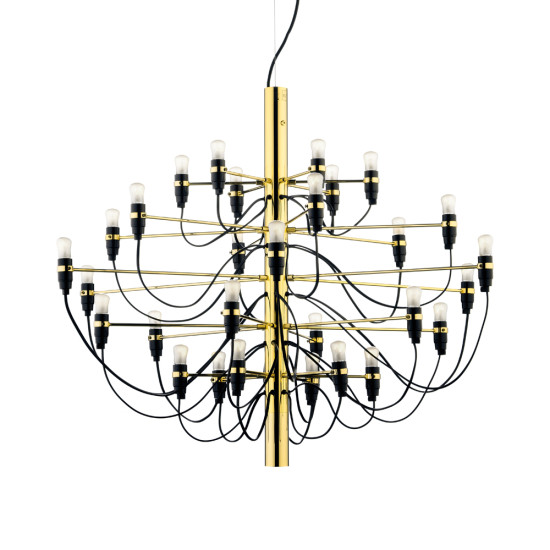 Gino Sarfatti Flos Taklampa 88cm Mässing Gino Sarfatti Flos Taklampa 88cm Mässing