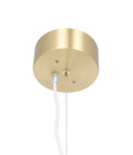 Astrid Chandelier Brass/White 85cm