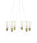Cables Chandelier Brass/White 60cm