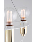 Cables Chandelier Brass/White 60cm