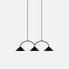 Curve 3 taklampa i olika färger 95 cm