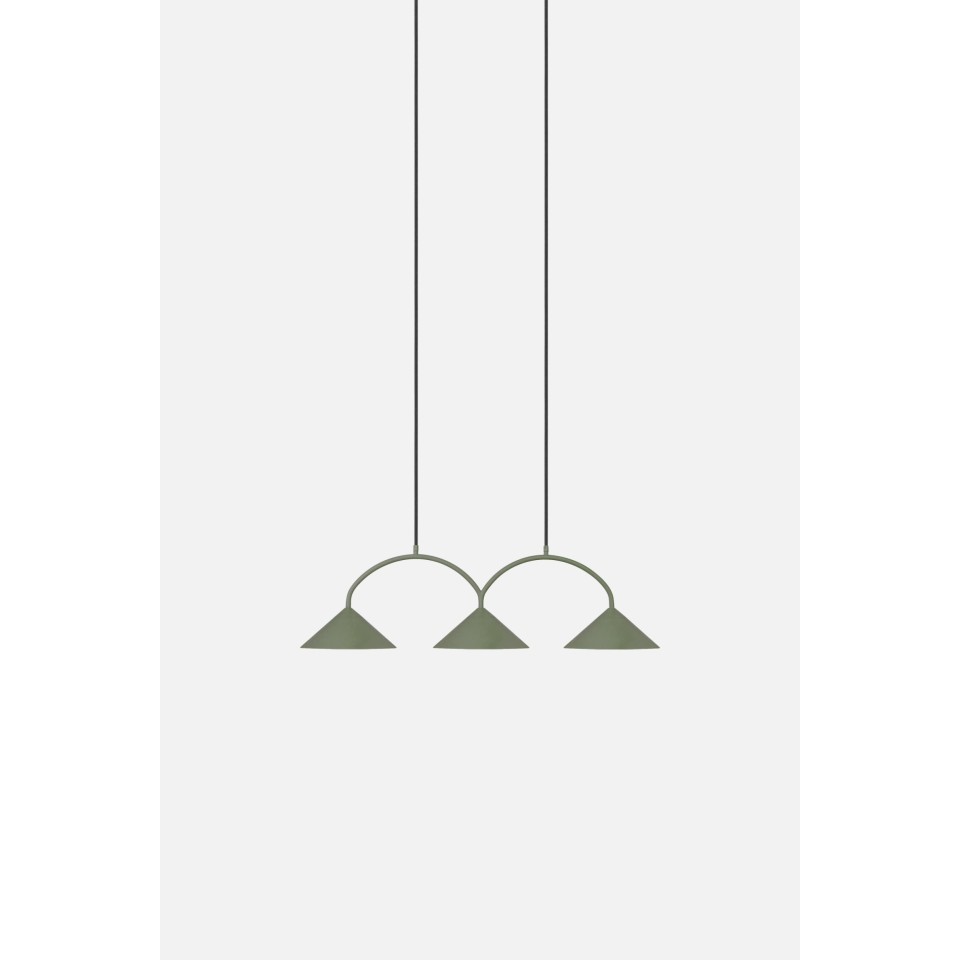 Curve 3 taklampa i olika färger 95 cm