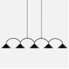 Curve 5 taklampa i olika färger 165cm