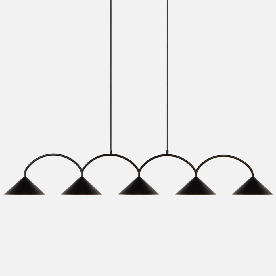 Curve 5 taklampa i olika färger 165cm