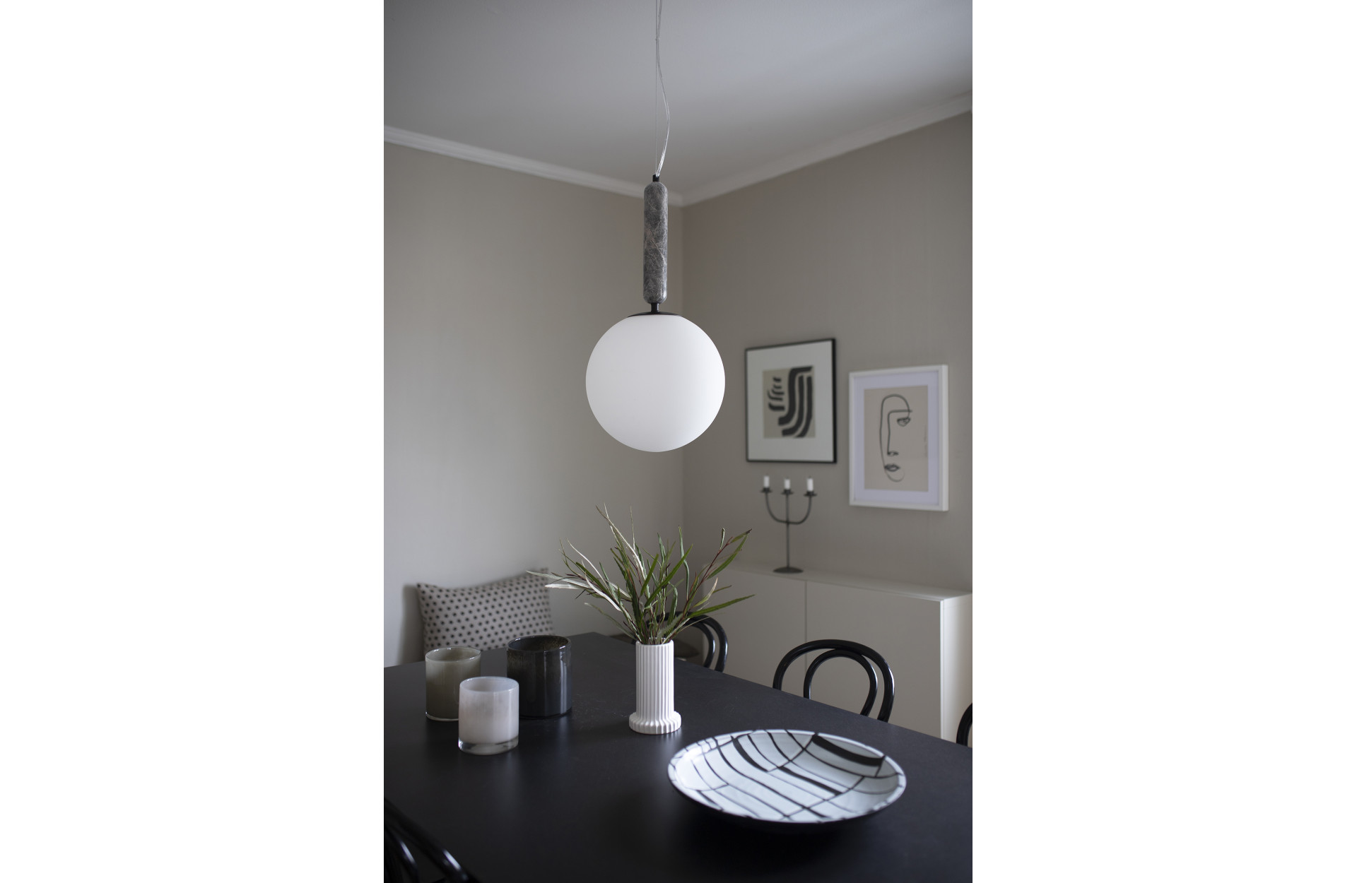 Torrano Ceiling Light Grey 30cm Globen Lighting 550510 LampKompaniet