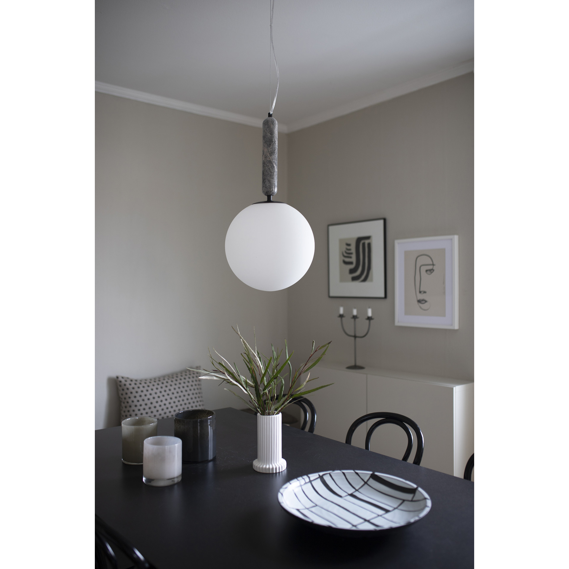 Torrano Ceiling Light Grey 30cm Globen Lighting 550510 LampKompaniet