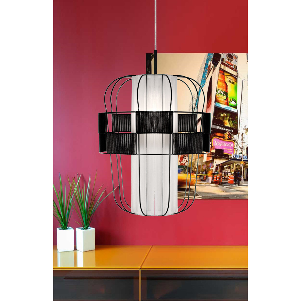 Wind taklampa svart 40cm