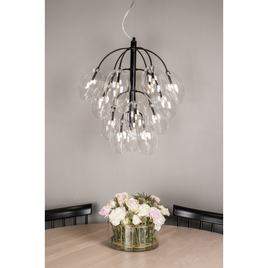 Globe Pendant Drops 50 cm Black