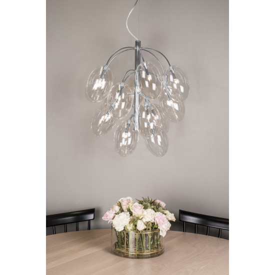 Globe Pendant Drops 50 cm Chrome