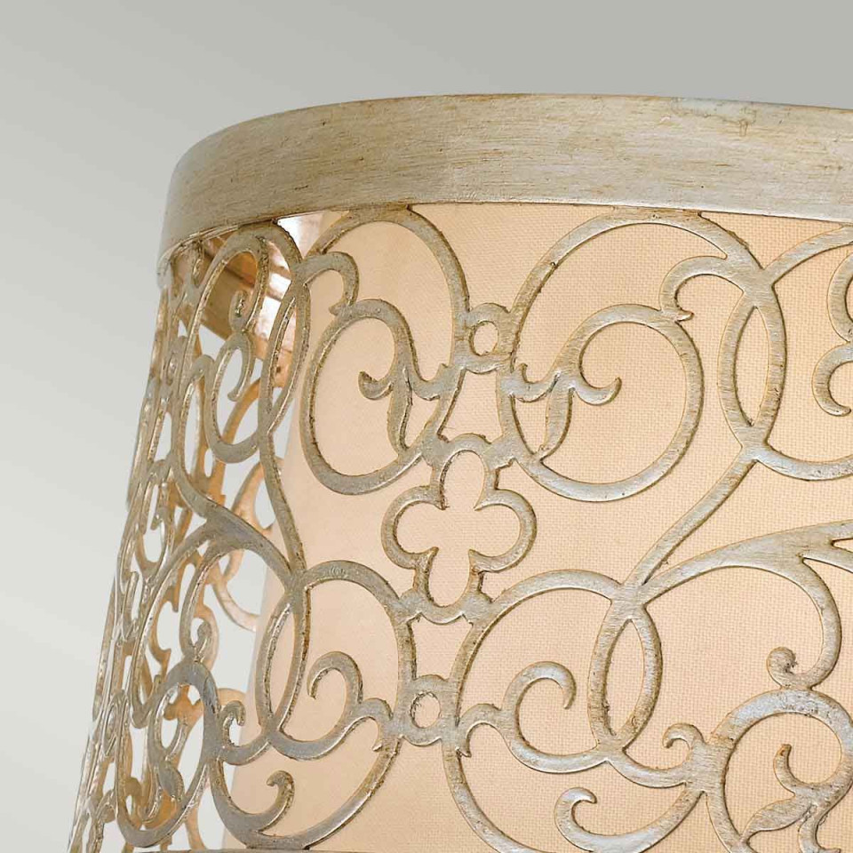 Arabesque 2 light plafond silver 37.5cm Elstead Lighting Arabesque 2 light plafond silver 37.5cm