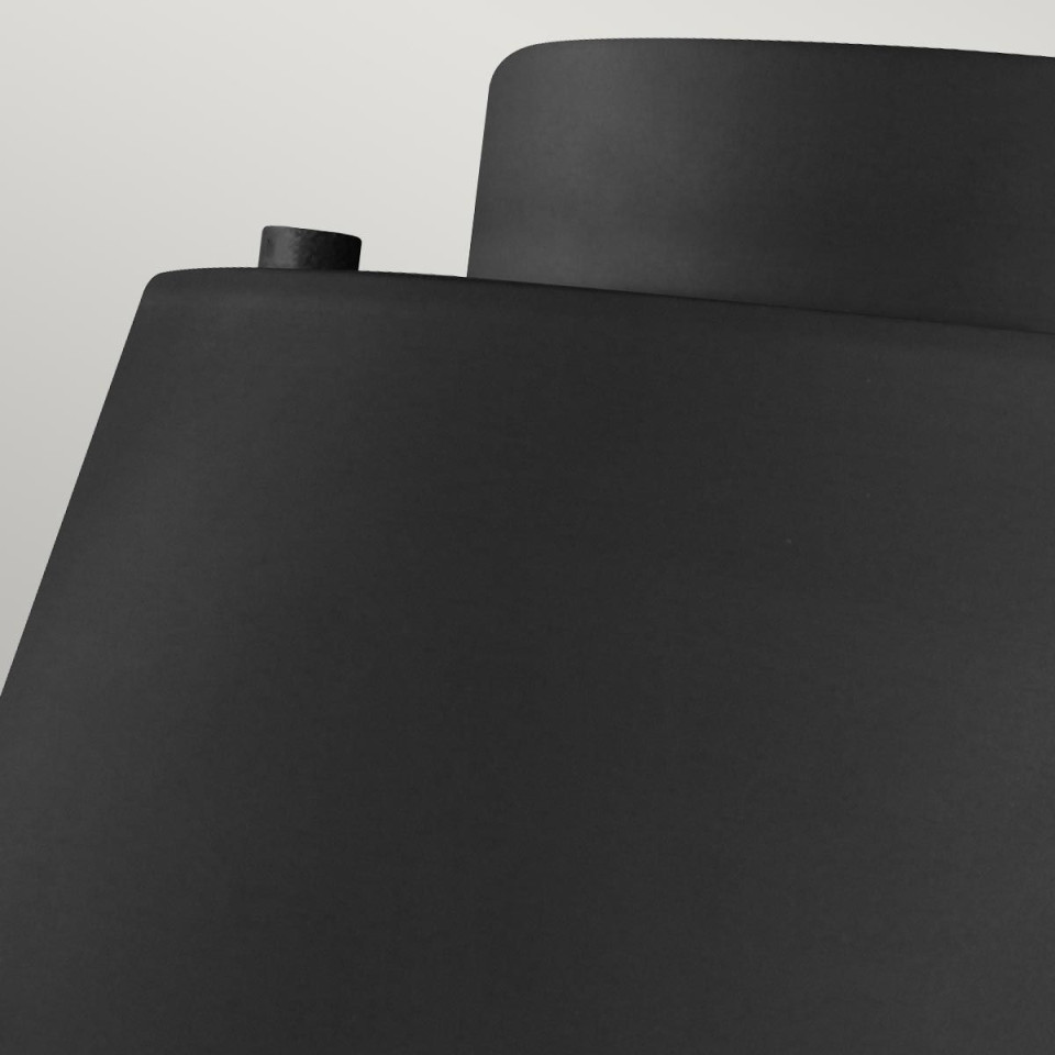 Asher 3 light plafond midnight black/gold 36.8cm Elstead Lighting Asher 3 light plafond midnight black/gold 36.8cm
