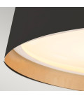 Asher 3 light plafond midnight black/gold 36.8cm Elstead Lighting Asher 3 light plafond midnight black/gold 36.8cm