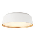Asher 3 light plafond matte white/gold 36.8cm Elstead Lighting Asher 3 light plafond matte white/gold 36.8cm