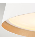 Asher 3 light plafond matte white/gold 36.8cm Elstead Lighting Asher 3 light plafond matte white/gold 36.8cm