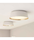 Asher 3 light plafond matte white/gold 36.8cm Elstead Lighting Asher 3 light plafond matte white/gold 36.8cm