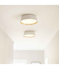 Asher 3 light plafond matte white/gold 36.8cm Elstead Lighting Asher 3 light plafond matte white/gold 36.8cm