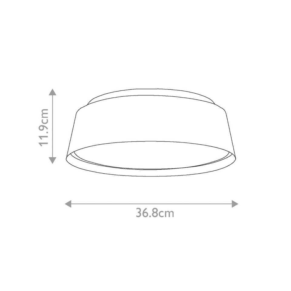 Asher 3 light plafond matte white/gold 36.8cm Elstead Lighting Asher 3 light plafond matte white/gold 36.8cm