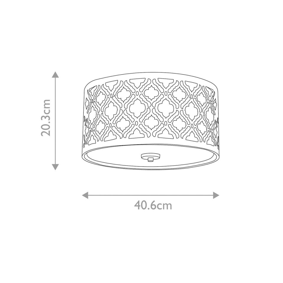 Arabella 2 plafond guld 40.6cm Arabella 2 plafond guld 40.6cm