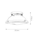 Amelia 2 light plafond polished chrome 32.4cm Hinkley Lighting Amelia 2 light plafond polished chrome 32.4cm