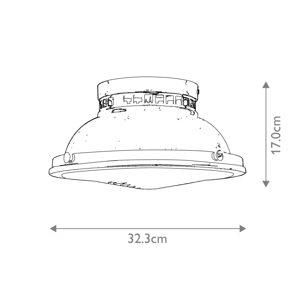 Amelia 2 light plafond polished chrome 32.4cm Hinkley Lighting Amelia 2 light plafond polished chrome 32.4cm