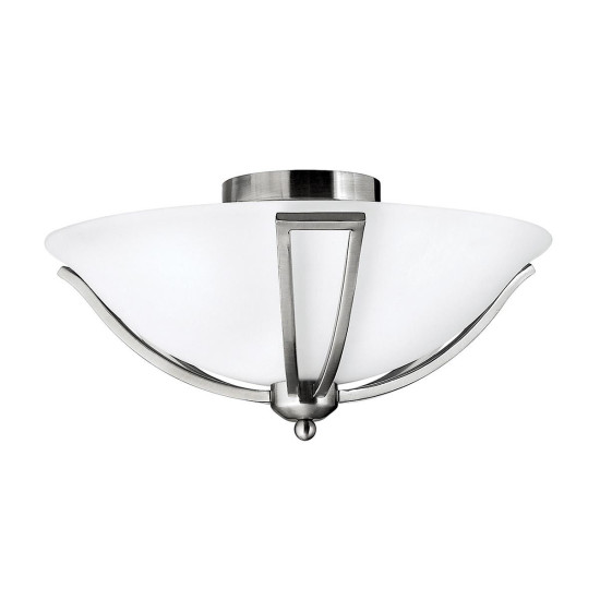 Bolla 2 light plafond brushed nickel 42.5cm Bolla 2 light plafond brushed nickel 42.5cm